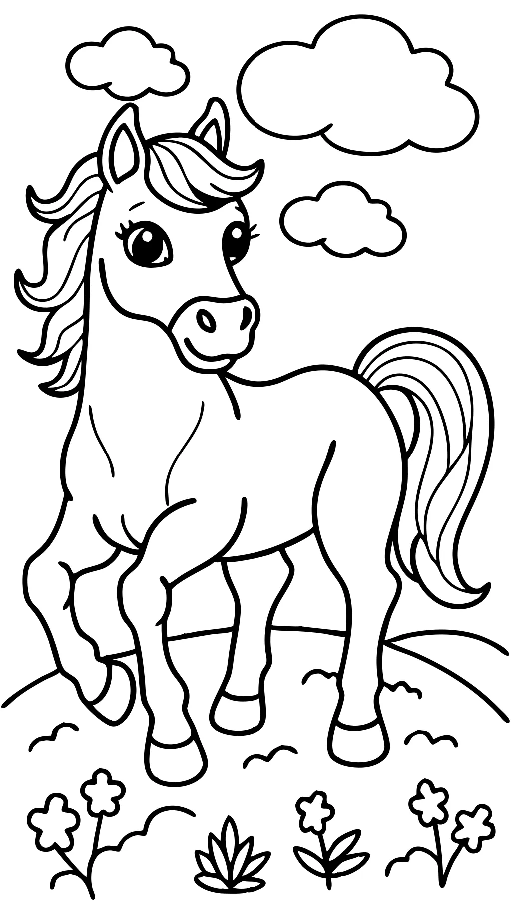 free horse printable coloring pages